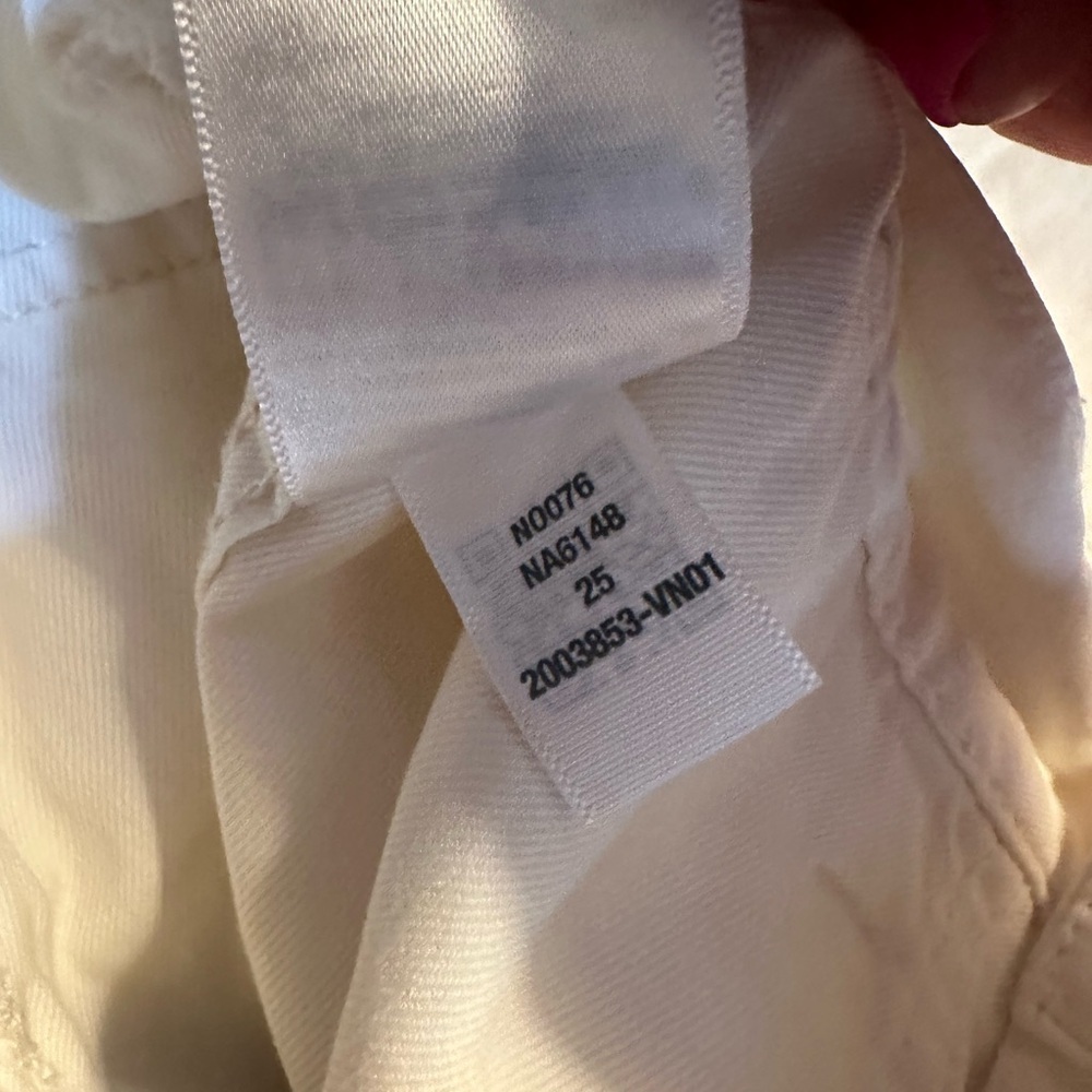 Madewell Griff Superwide Leg Cargo Pants Vintage Canvas Cream size 25 NWT - Picture 11 of 12